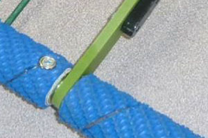 Oil impregnated delrin roller supports for long life.